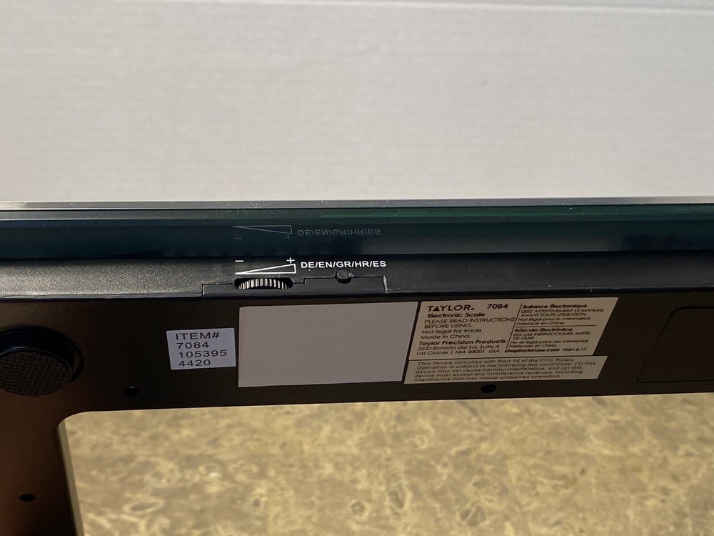 Taylor 7084 Talking Digital Scale 440 lbs Capacity