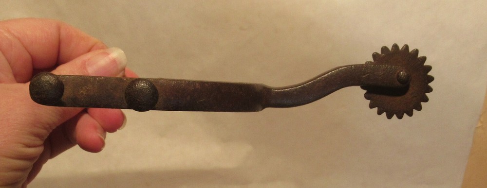 DOUBLE FIXED BUTTON Cowboy Spur - Western SINGLE SPUR - # 4