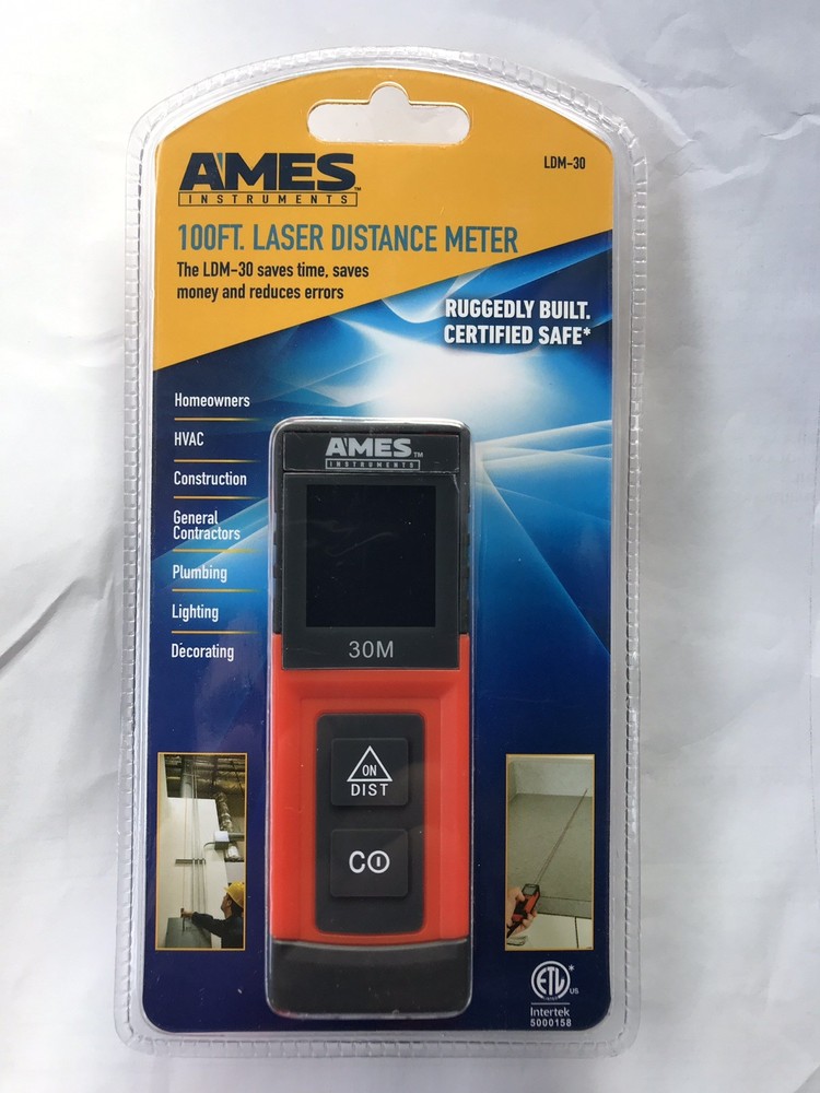 New Ames 100FT. Laser Distance Meter LDM-30
