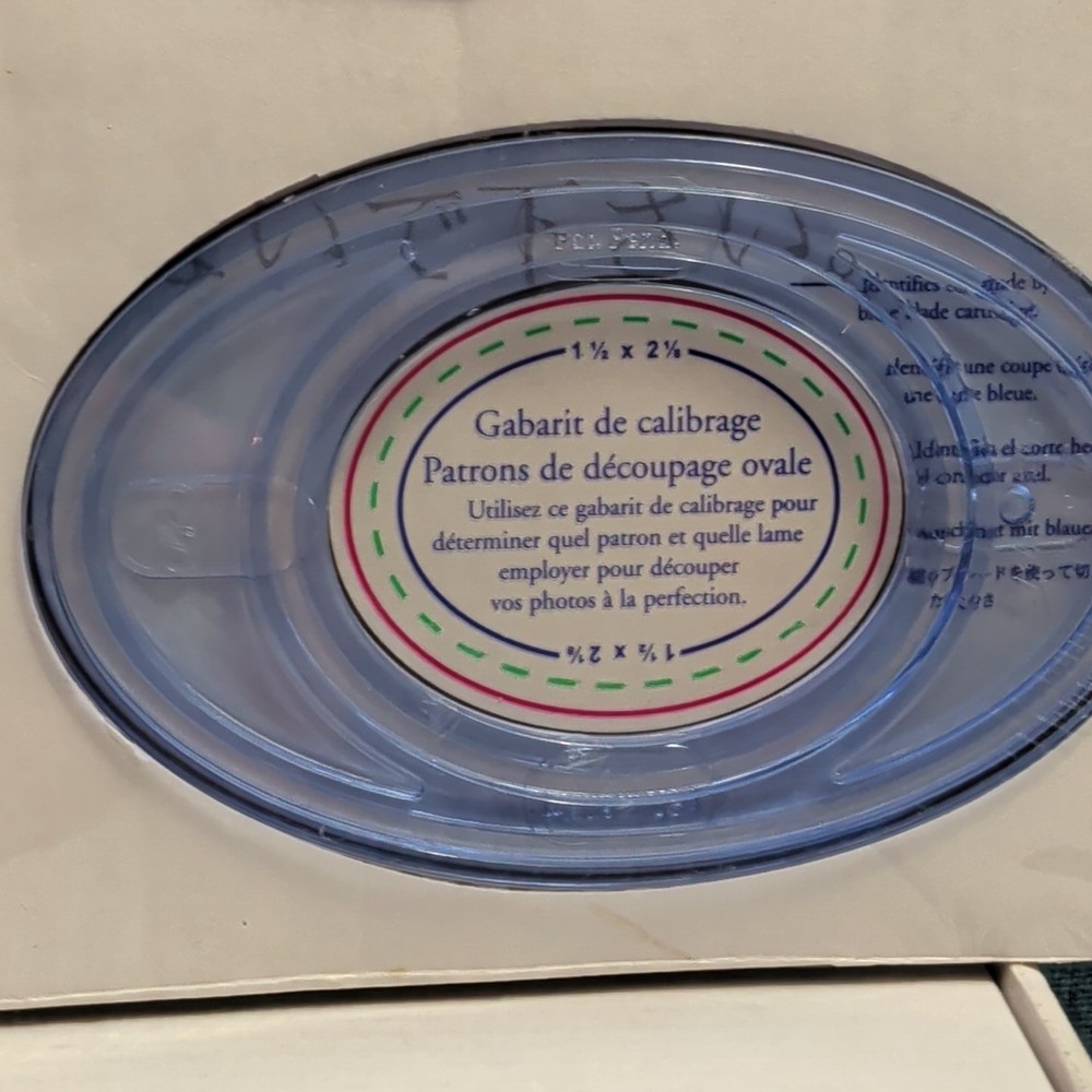 Creative Memories Custom Cutting System 4 Oval Patterns A33 Template Set SEALED