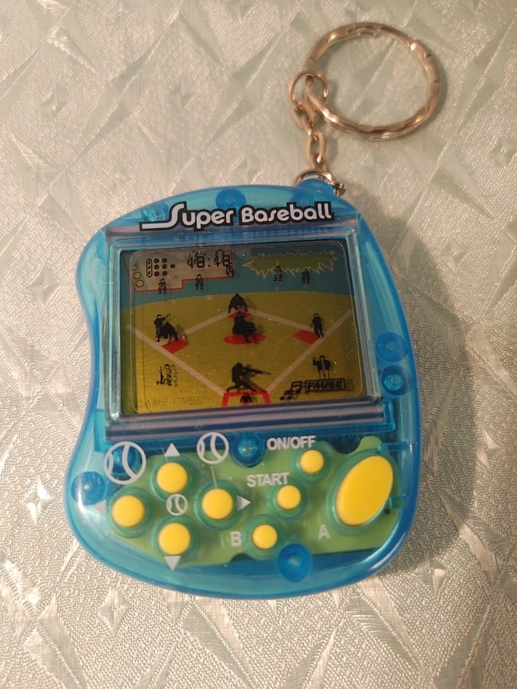 Super Baseball and Space Intruder Handheld Keychain LCD Video Game Techno Source