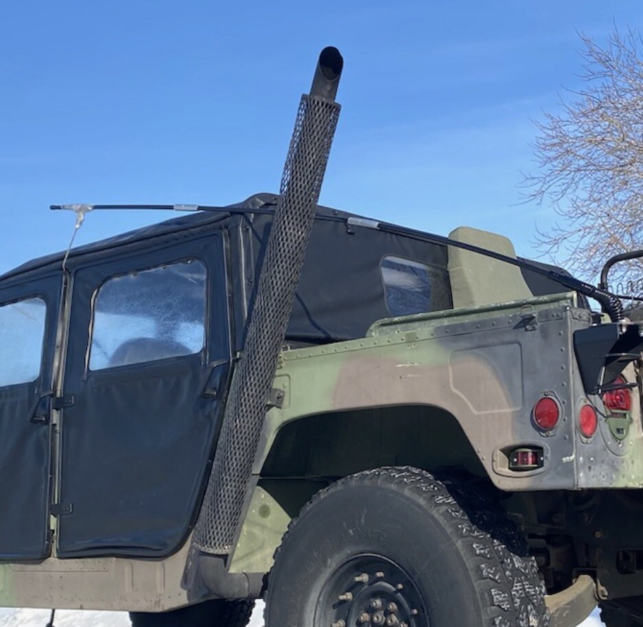 New Twin Military Antenna, Base & Mounting Bracket Kit Not OEM Fits HUMVEE