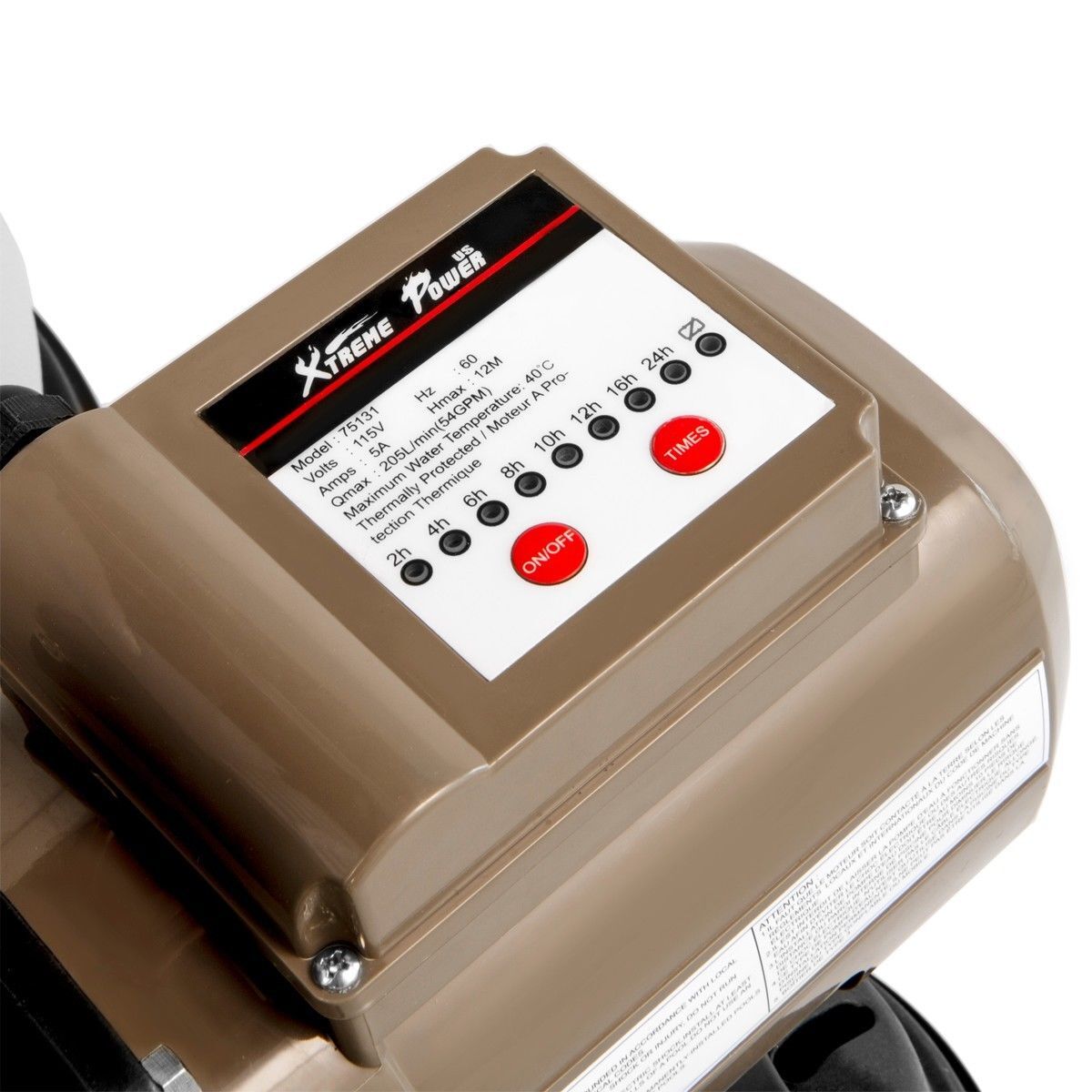 XtremepowerUS Above-Ground Pool 16" Sand Filter With 3100GPH 3/4hp Pool Pump Set