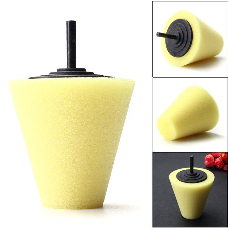 1PC Cone Polishing Random Sponge Cleaning Drill FOR Car Wheel Hub Replace Tool