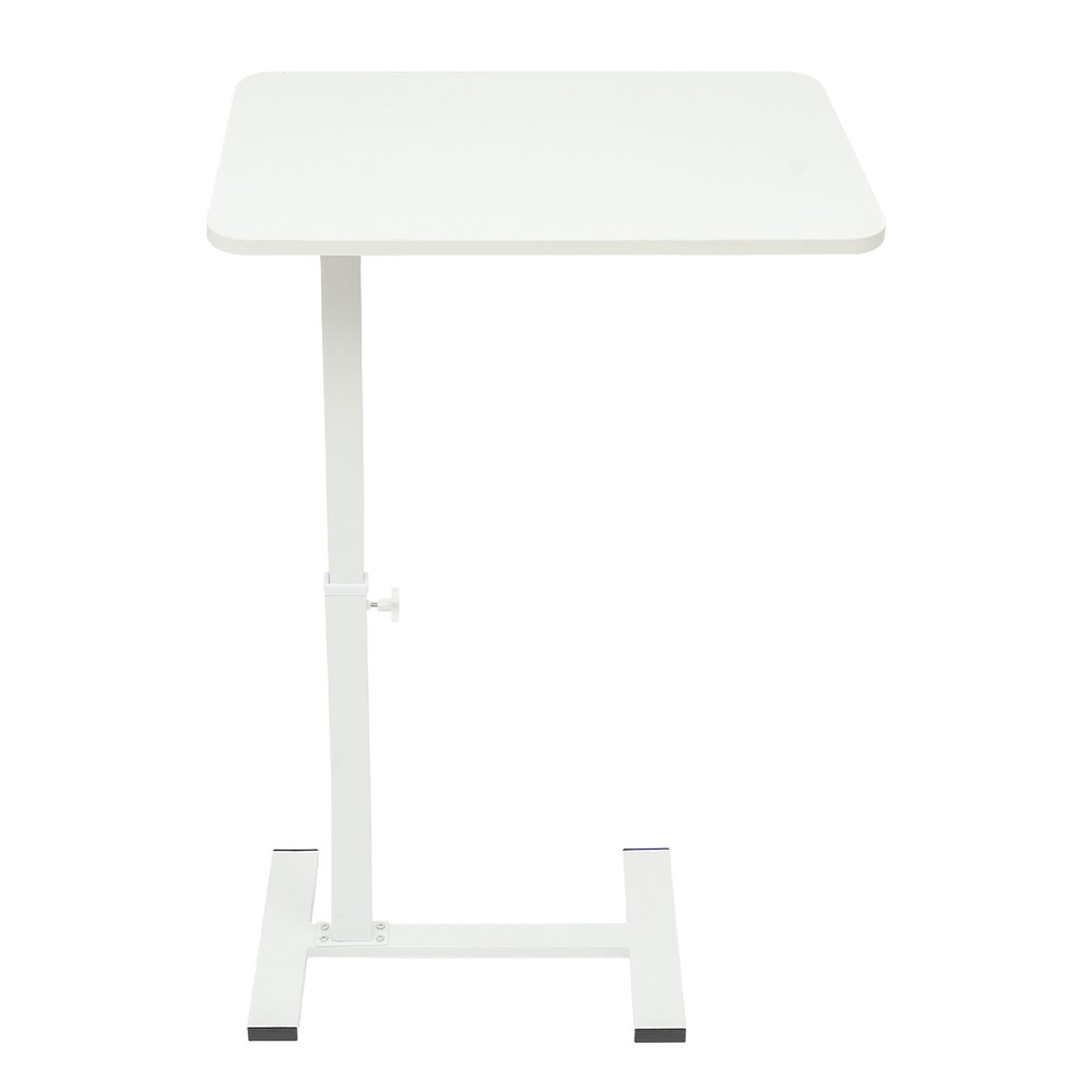 Bedside Table 24.8-40.55" Height Adjustable Sofa Side Table Rolling Laptop Table