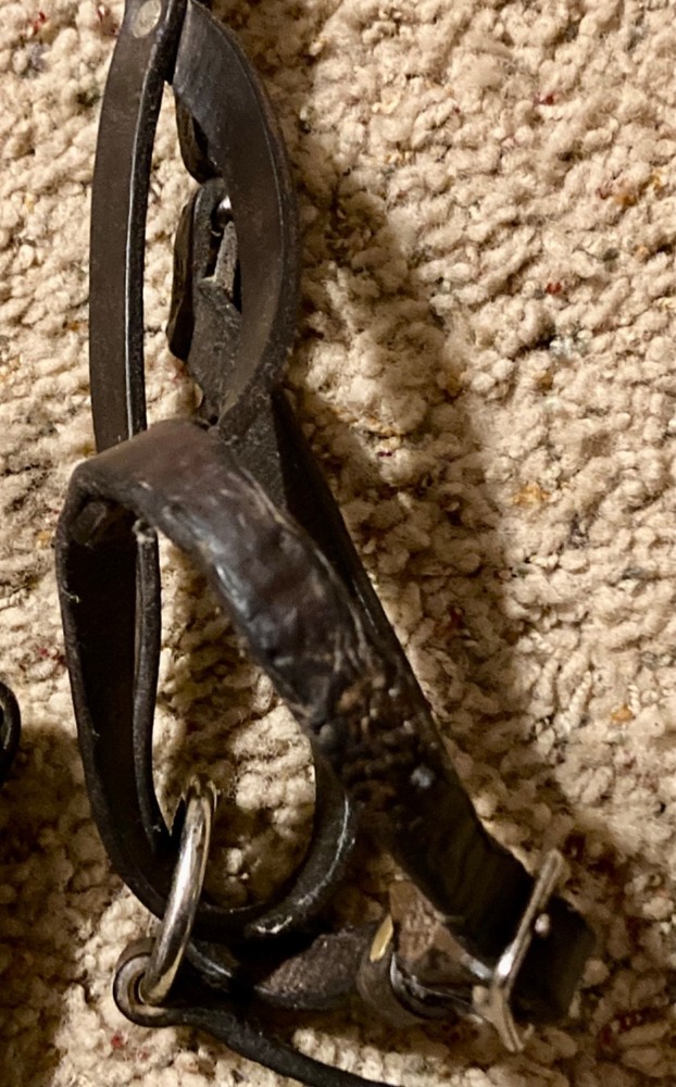 2 LEATHER NEWBORN SUCKLING FOAL HALTERS