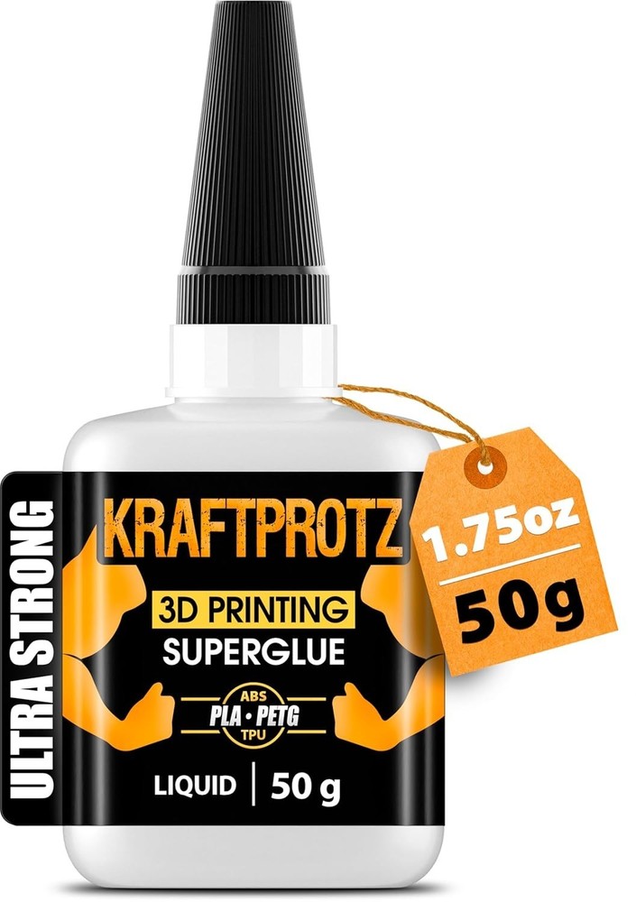 Precision 3D Printer Glue 50g - Ultra Thin, Waterproof & Heat Resistant Formula