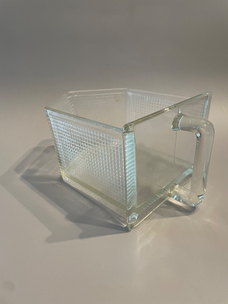Large Glass Scoop Hoosier Cabinet Schutte Checkered Pattern
