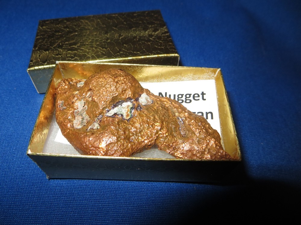 Large 3.5 oz NATURAL SOLID COPPER NUGGET Keweenaw Peninsula Michigan