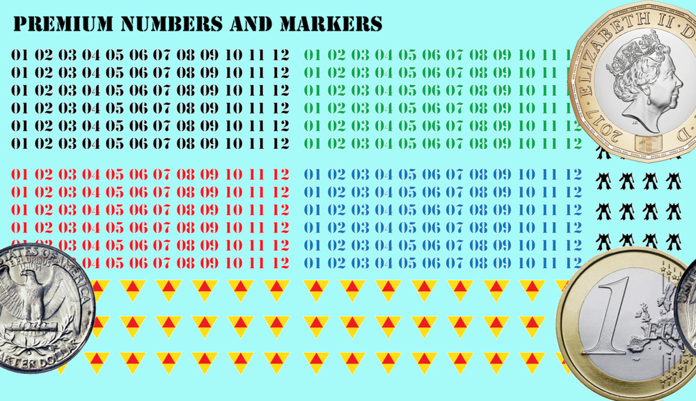 Markers - Misc Numbers & Markers - Waterslide Decals for Battletech