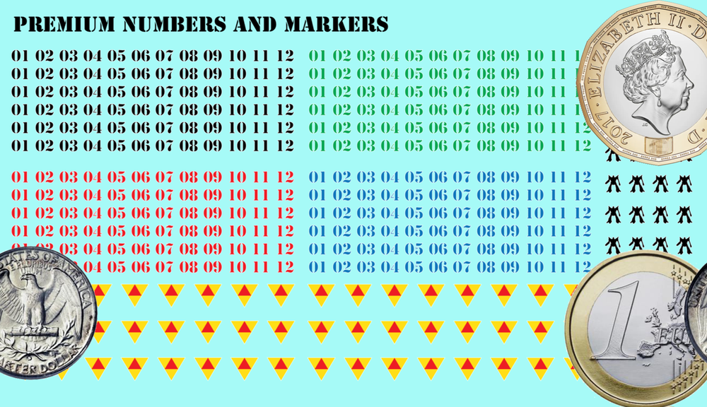 Markers - Numerals - Misc Numbers & Markers - Waterslide Decals for Battletech