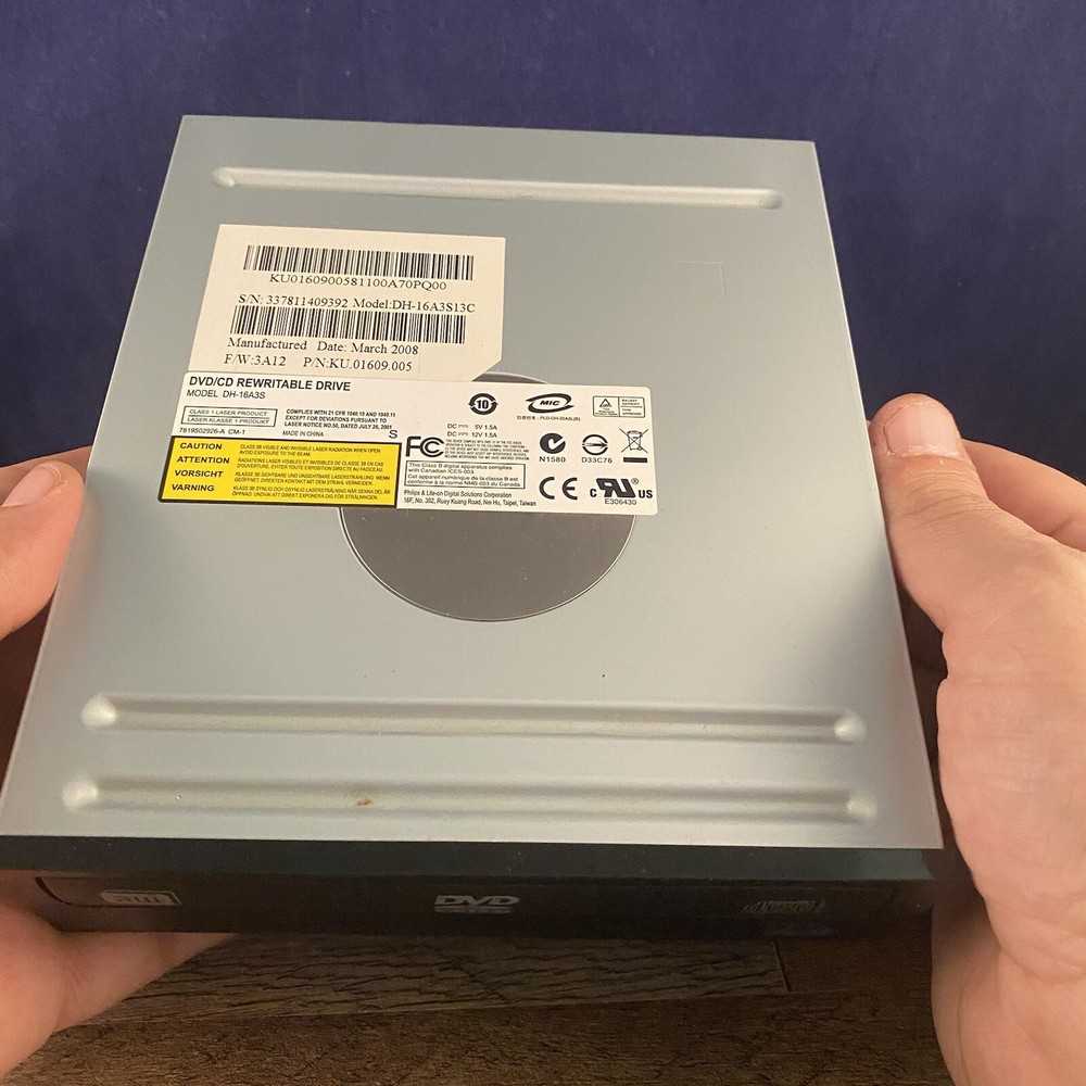 Philips & Lite On DVD/CD RW Rewritable Drive DH-16A3S