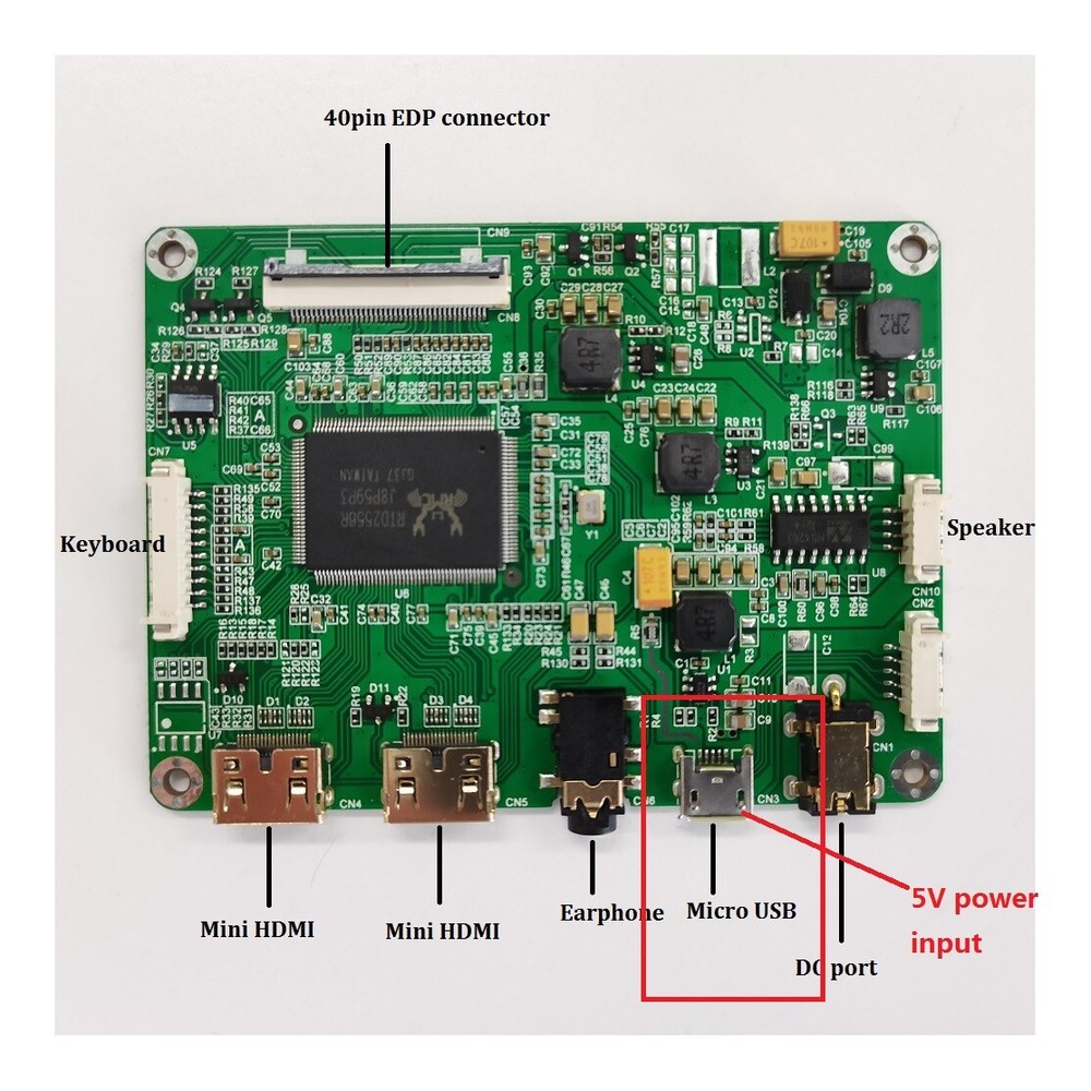 2 micro HDMI LCD LED EDP mini Controller kit 5V For LM156LF2F01 1920*1080 panel