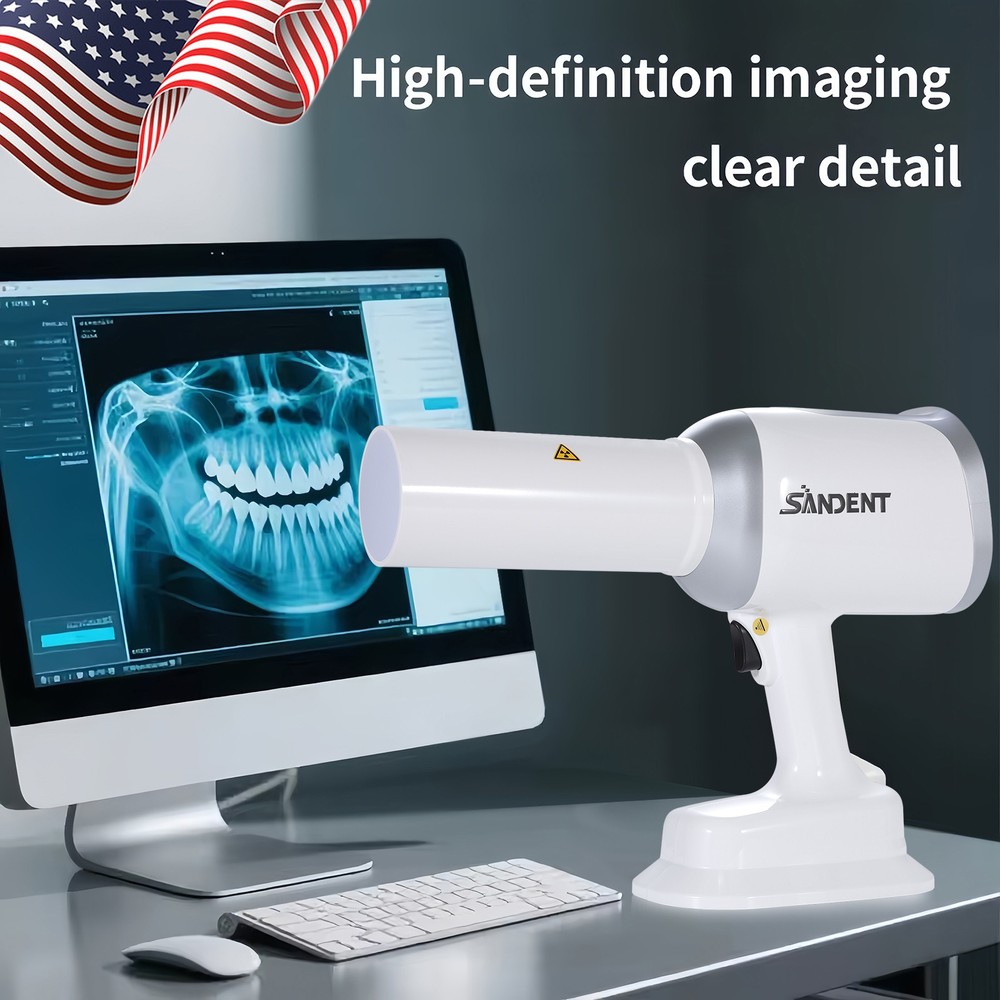 Dental Scatter Shield Protective Ring + Portable Handheld X-ray Machine Kit