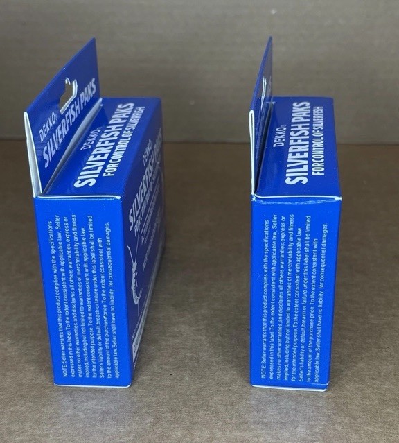 2 Boxes Dekko Silverfish Paks Control Deter Prevent Silverfish 48 Total