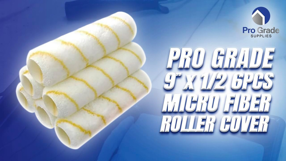 - Paint Roller Covers - 1/2 X 9 Inch Microfiber 6 Pack