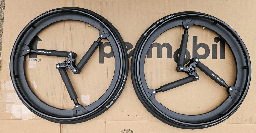 Soft wheel Suspension Wheelchair Wheels
