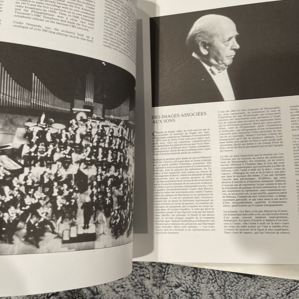 Eugene Ormandy LASERDISC classical Pictures at Exhibition PLANETS La Mer +insert