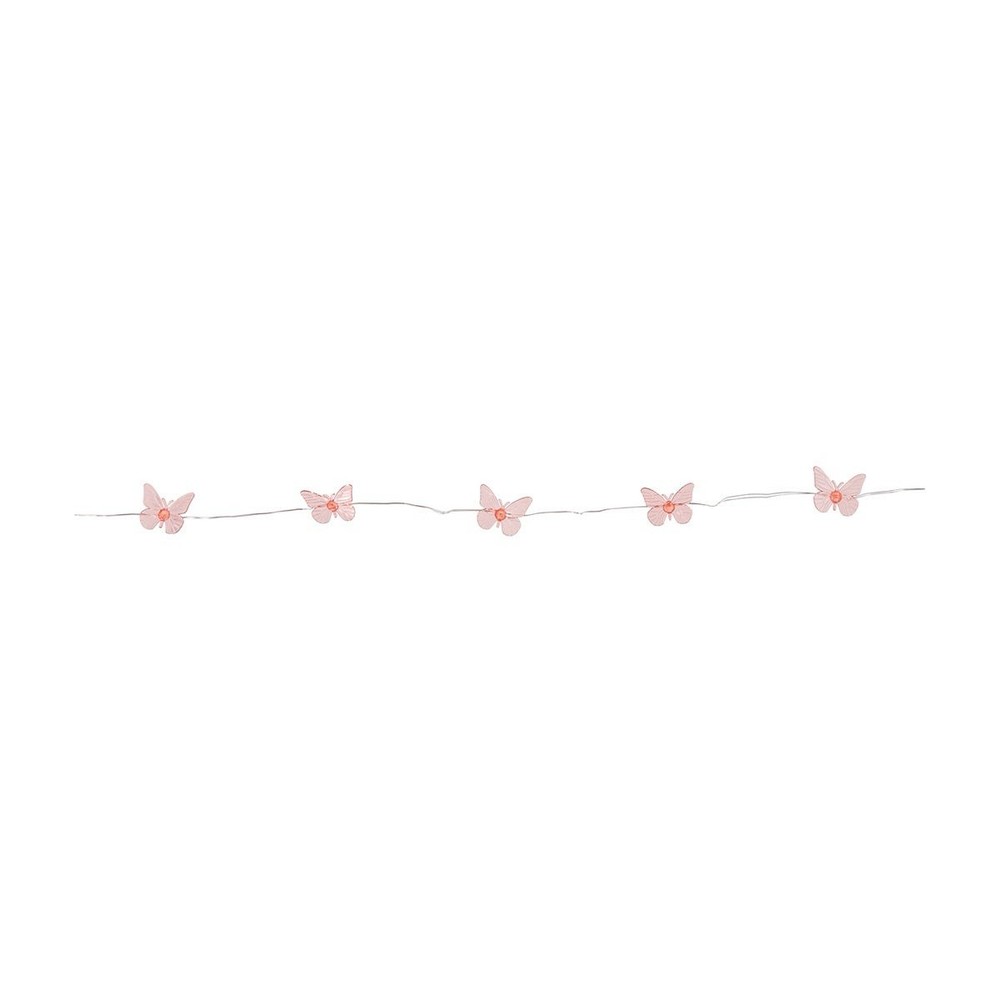 Battery Operated LED Butterfly String Lights, 15 ct, Pink