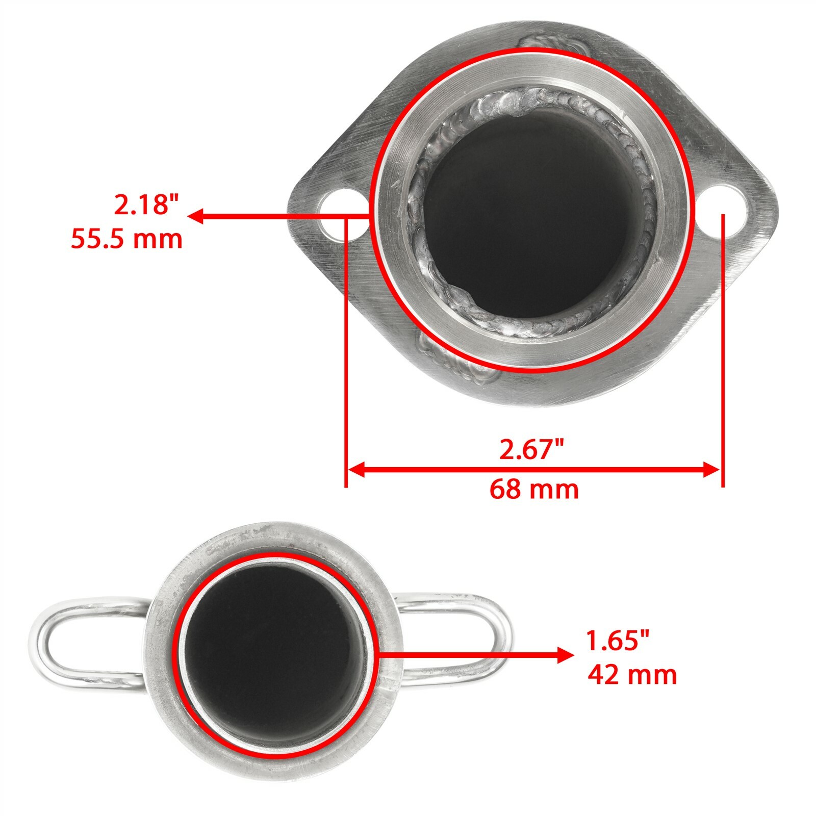 Exhaust Muffler Silencer Pipe w/ Gasket for Yamaha Viking 700 YXM700 4X4 2014-21