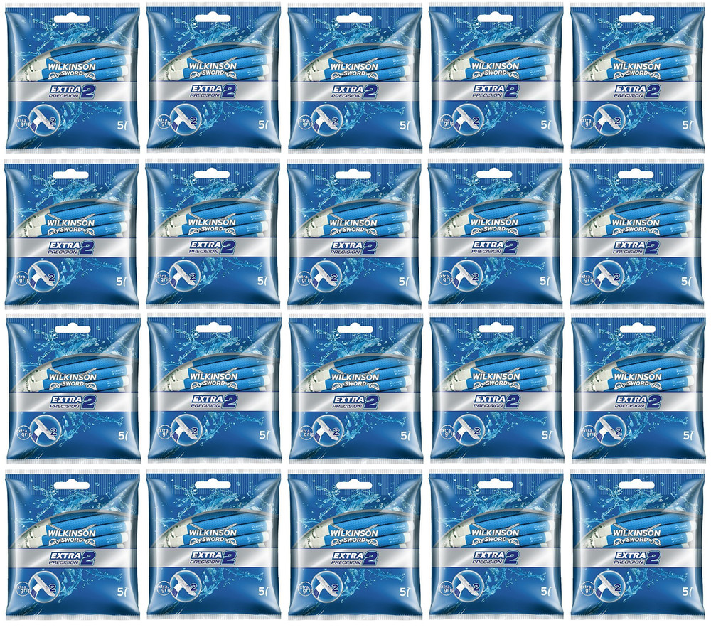 Wilkinson Sword Extra Precision 2 Disposable Razor 100 Count (Same As Schick ST)