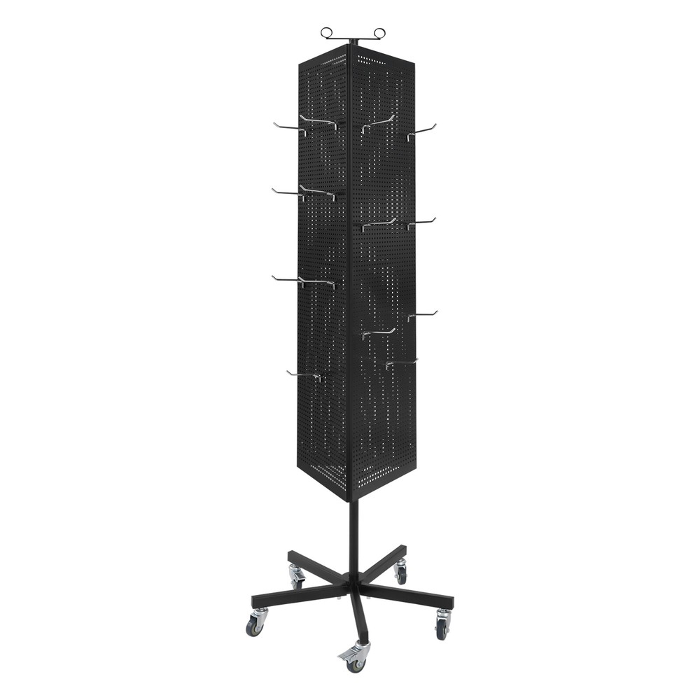 Metal Jewelry Display Stand Mobile Triangular Display Stand DIY Pegboard & Hook