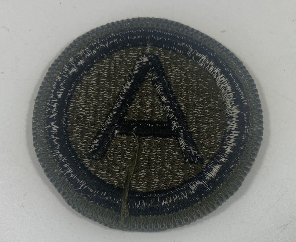 Original WW2 US 3rd Army Uniform Sleeve Shoulder Patch Green