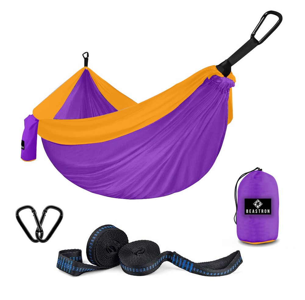 Beastron Camping Hammock Double Hiking Hammock with Tree Straps, Max 600 lb