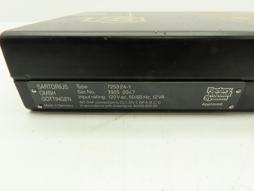 Sartorius 725324-1 Data Weighing System Controller Explosion Proof 120V 12VA