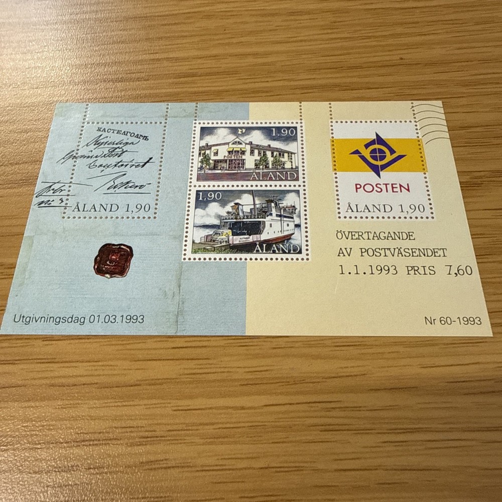 Aland  mint never hinged stamps sheet  A9385