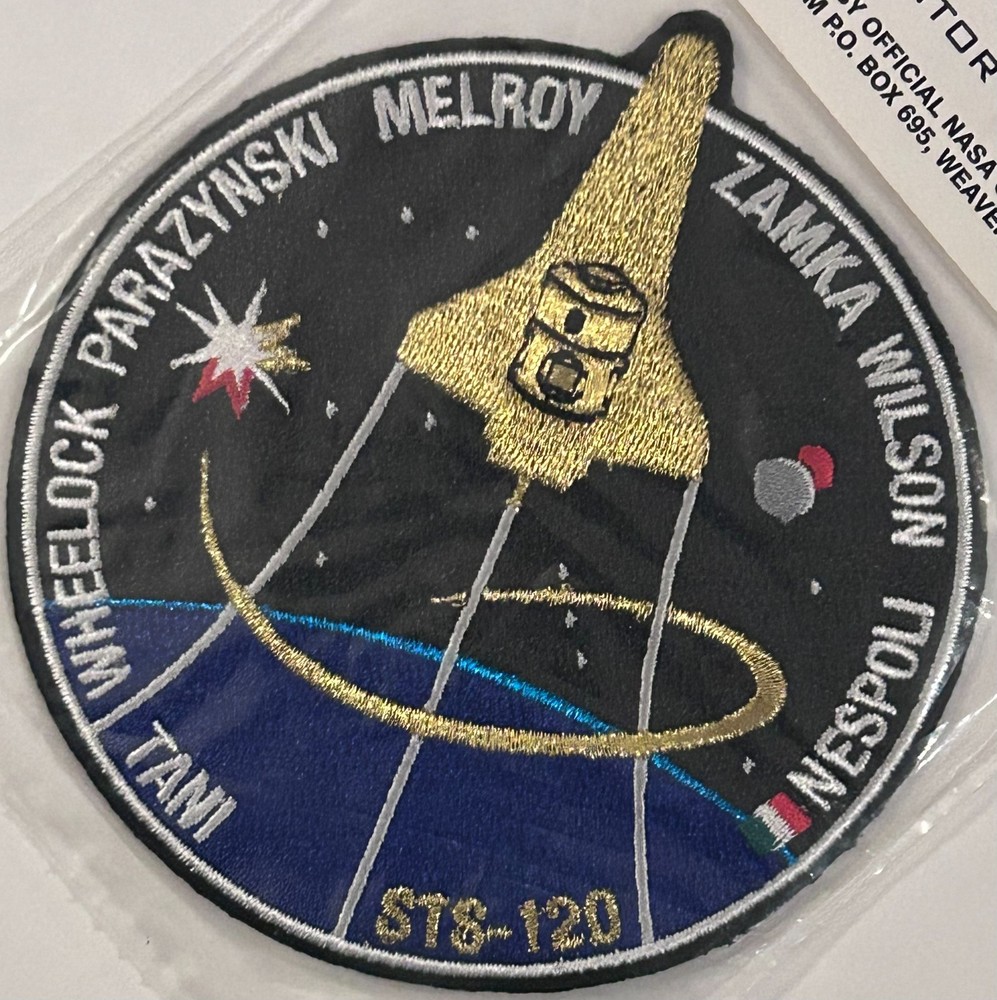 NASA Space Shuttle Discovery STS-120 Mission Patch 10A US Node 2 A-B Emblem