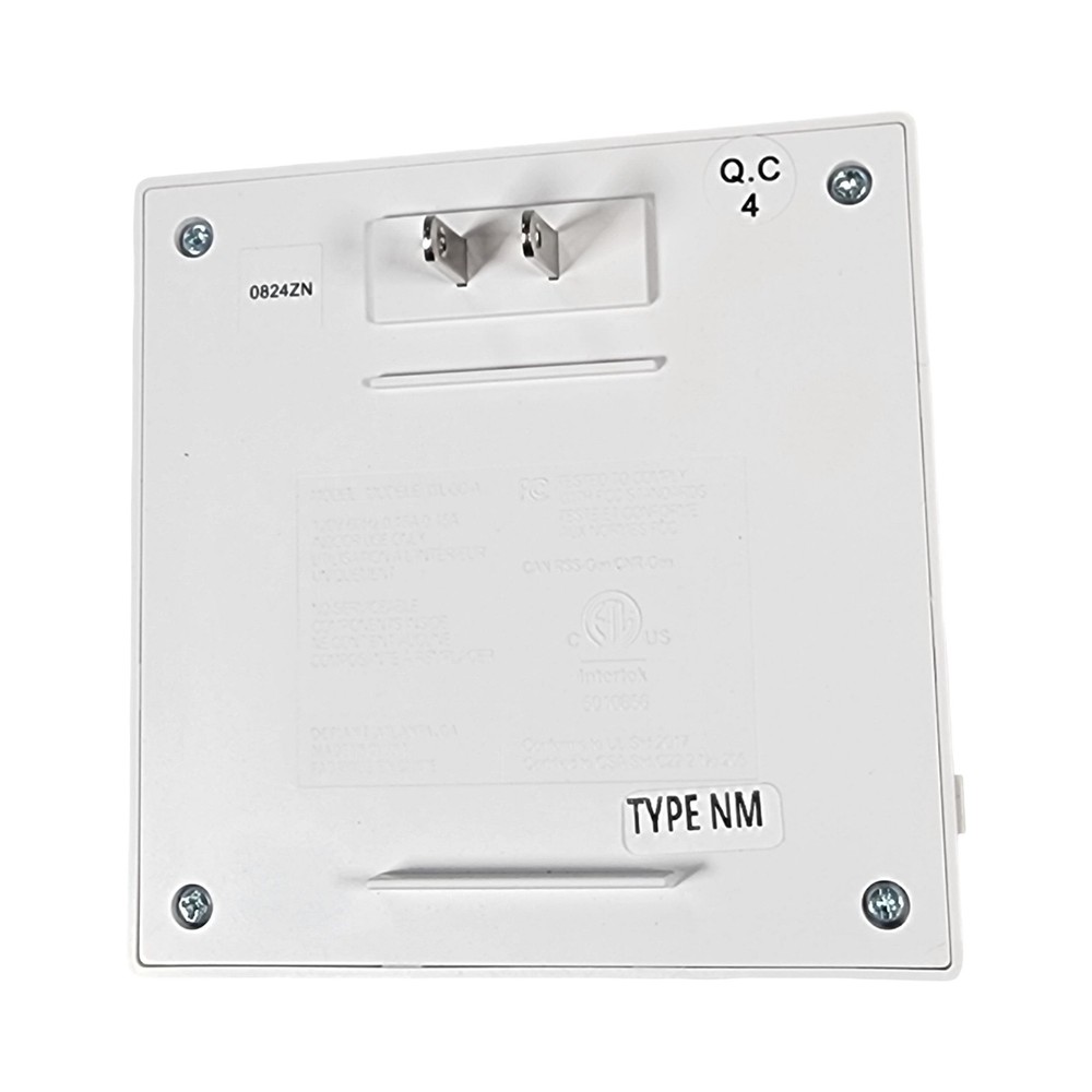 DEFIANT Wireless Plug-In Doorbell Kit White Chime Button 2 Selectable Tunes 85dB