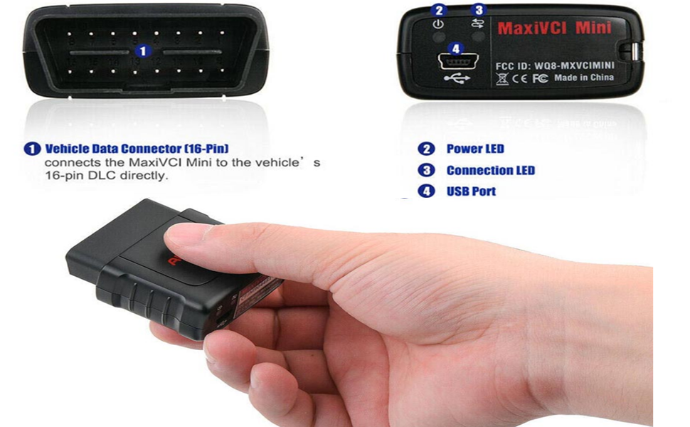 Autel MaxiVCI Mini Bluetooth Diagnostic Interface For MP808TS TS608 MK808TS