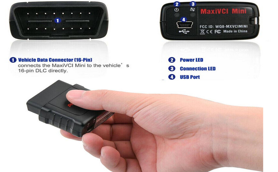 New Autel MaxiVCIMini Bluetooth VCI Mini Diagnostic Interface Wireless Connector