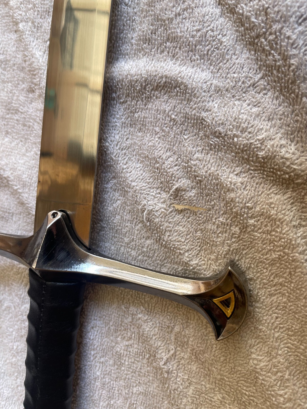 [OPEN BOX]41" Medieval Stainless Steel Elendil Sword lord Aragon Western Knight