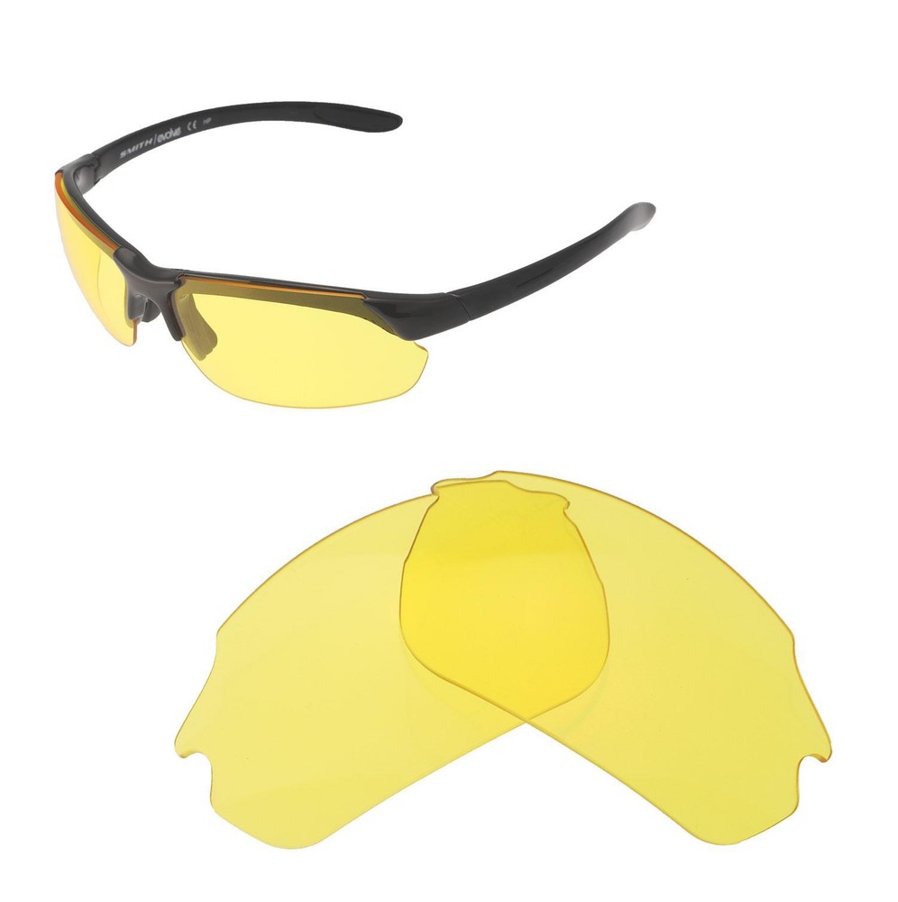 Walleva Yellow Non-Polarized Replacement Lenses For Smith Parallel Max