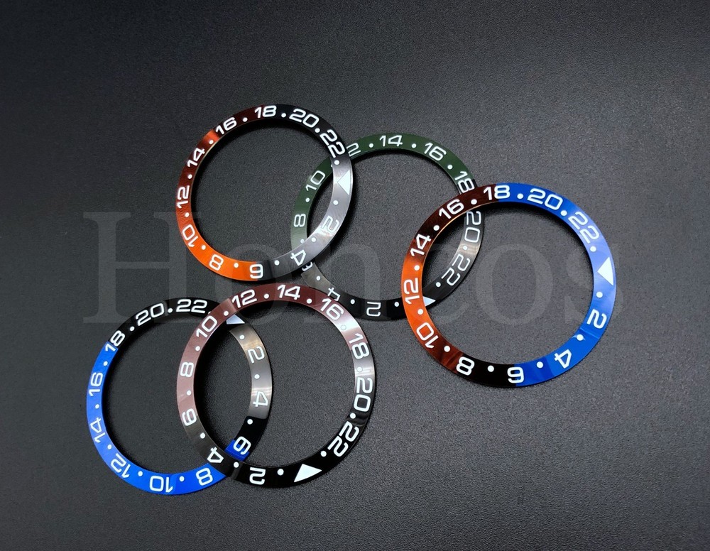 40MM Ceramic Replacement Bezel insert GMT for SKX007 0020 CASE Fits for Seiko