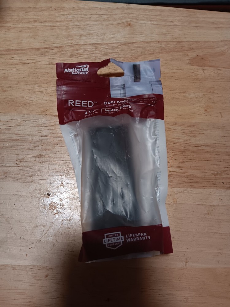 Reed (national hardware) Door Knocker matte black