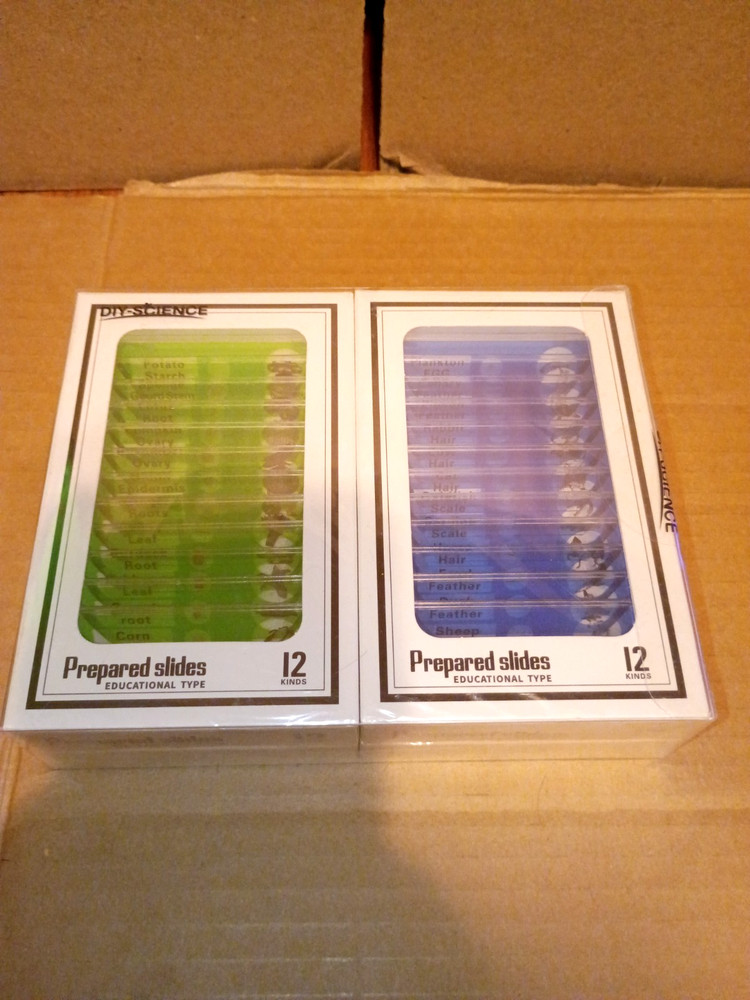 DIY Science Prepared Slides 48 Professional Type Microscope Slides NEW.