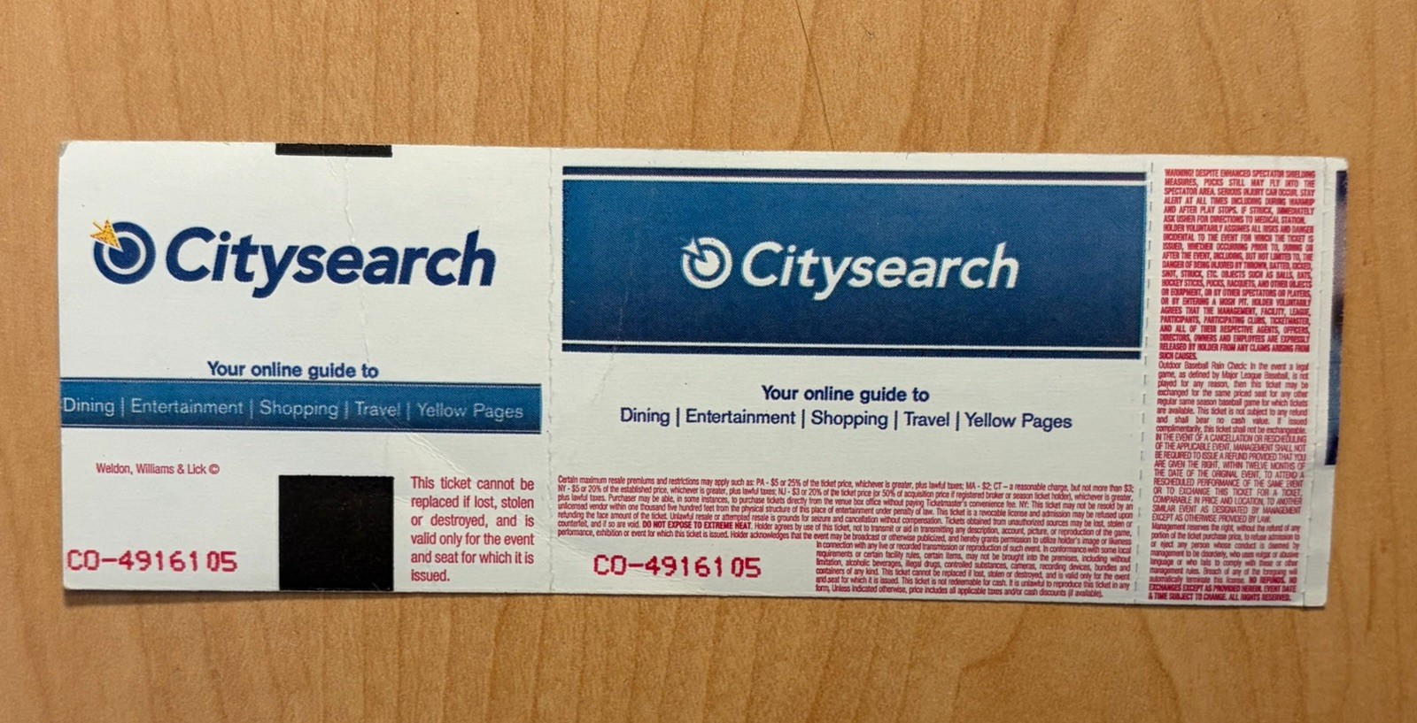 Cubensis Concert Ticket Stub Tour Highway 61 Revisited 6/6/04 Grateful Dead 2004