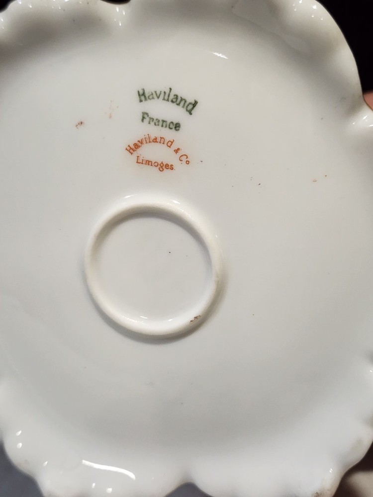 Haviland Limoges Schleiger Chocolate Pot Carnation Pattern With Lid READ