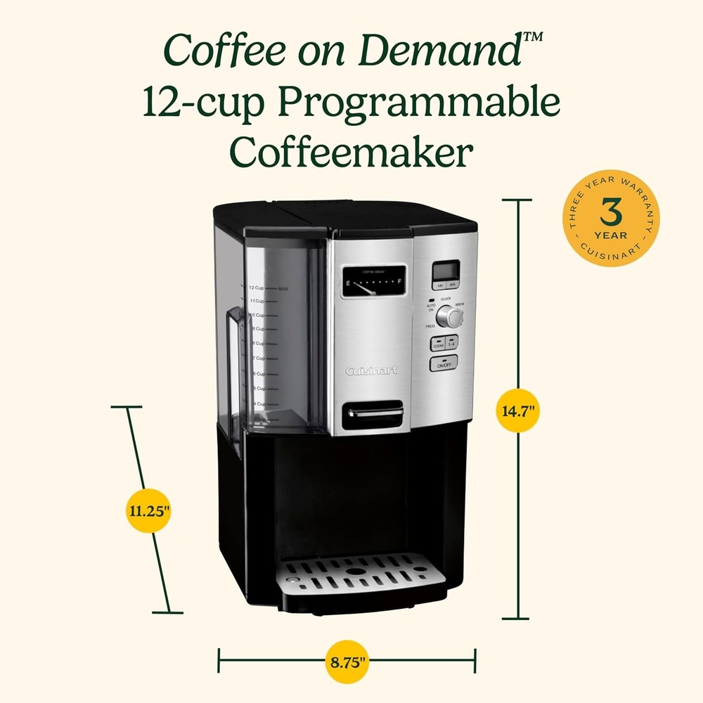 Cuisinart DCC-3000 12-Cup Coffee On Demand Programmable Coffeemaker