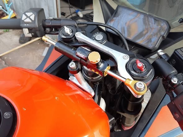 KTM RC390 2022+ Steering damper bracket WM RACING