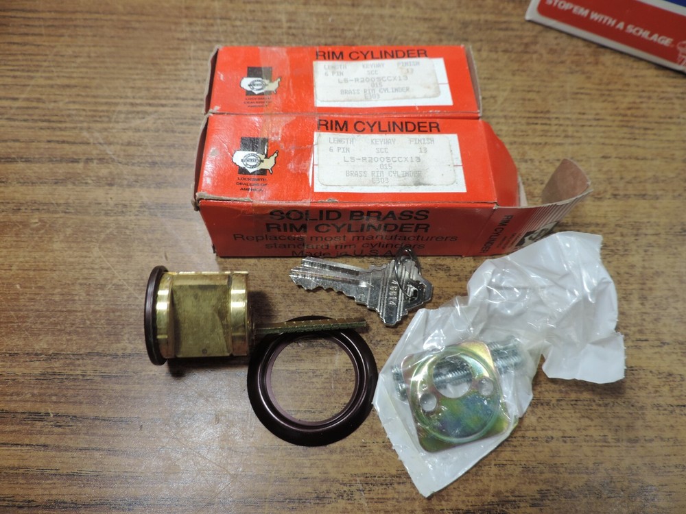 2 LSDA ls-r200sccx13 Brass Rim Cylinder