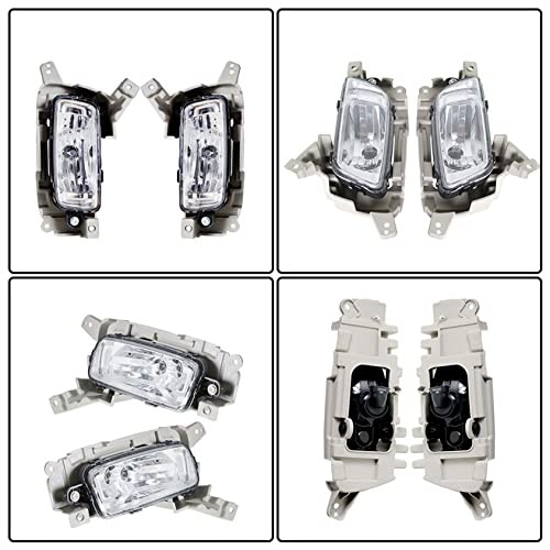 2-Pack Front Fog Light Assembly Driver and Passenger Side Replacement for So