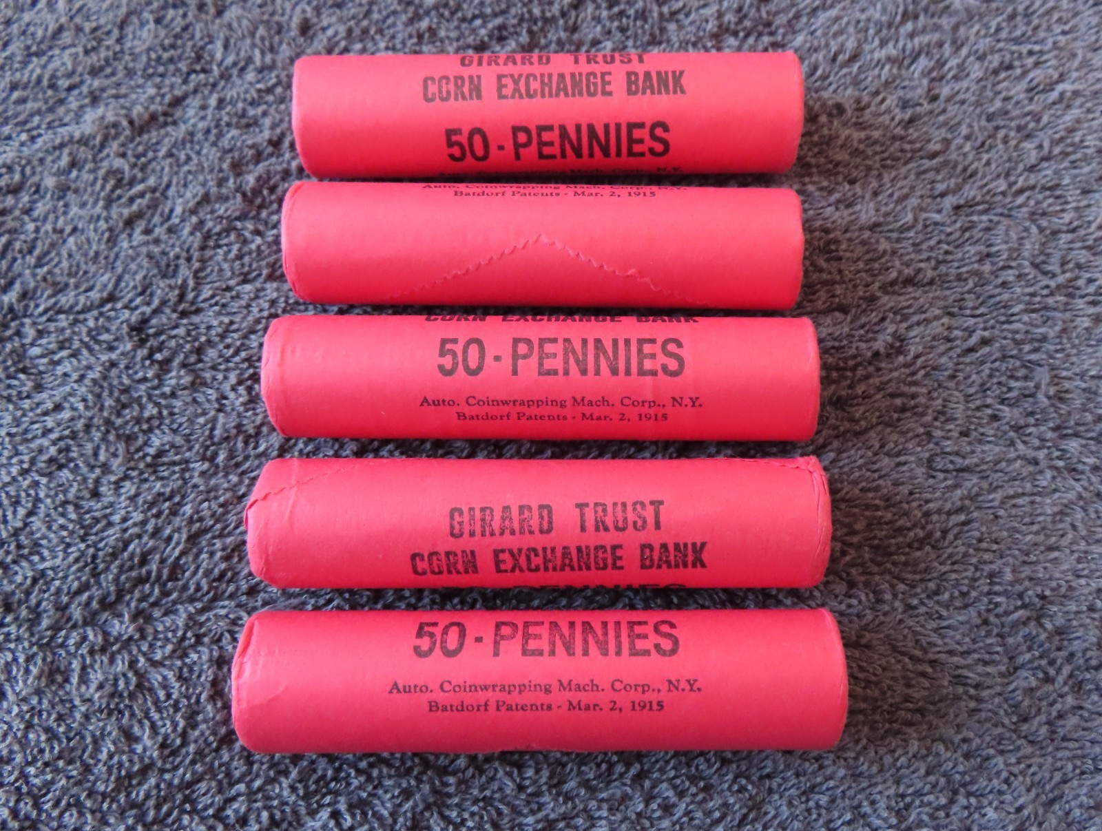 1963 **Original Bank Wrapped ** Uncirculated Lincoln Cent Roll - OBW Penny's