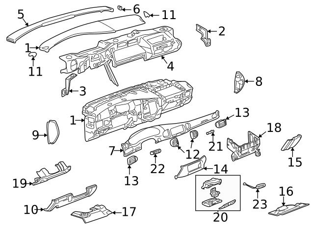 Genuine GM Side Cover 10418051