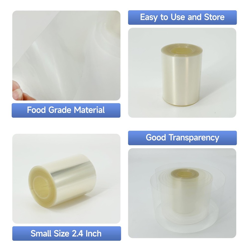 2 Pack Cake Collars 2.4x394 Inch Transparent Acetate Sheets, Baking Clear Strips