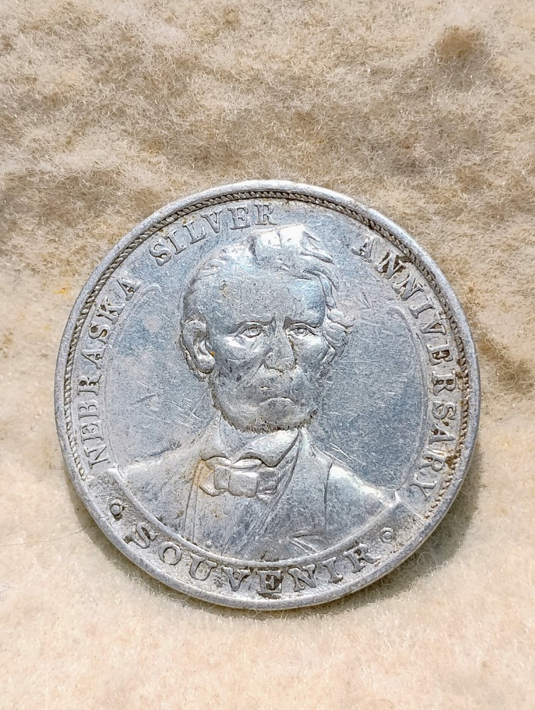 1892~ NEBRASKA SILVER ANNIVERSARY ~ LINCOLN SO CALLED DOLLAR #176 ~ XF