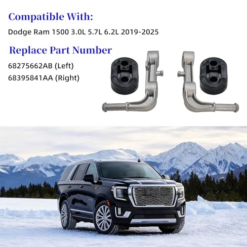 2Pcs Hanger Rubber Exhaust Bracket Muffler Support Assembly Compatible with
